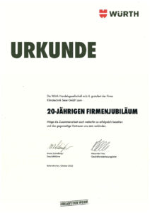 20 Jahre KTS Würth